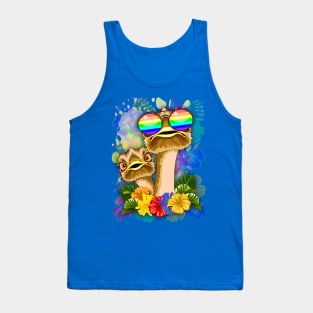 Ostrich Hawaii Fashion Funny Dudes Tank Top